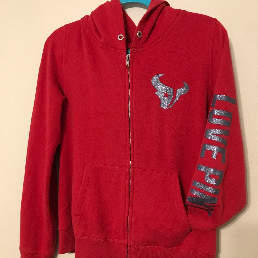 Victoria’s Secret PINK Texans zipper jacket size M
